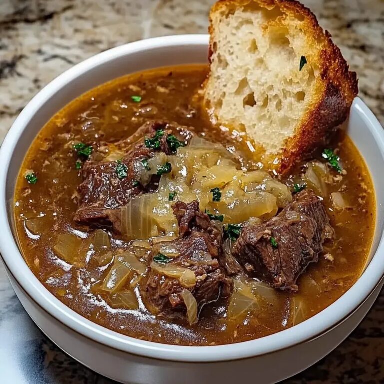 French Onion Beef Short Rib Soup Recipe