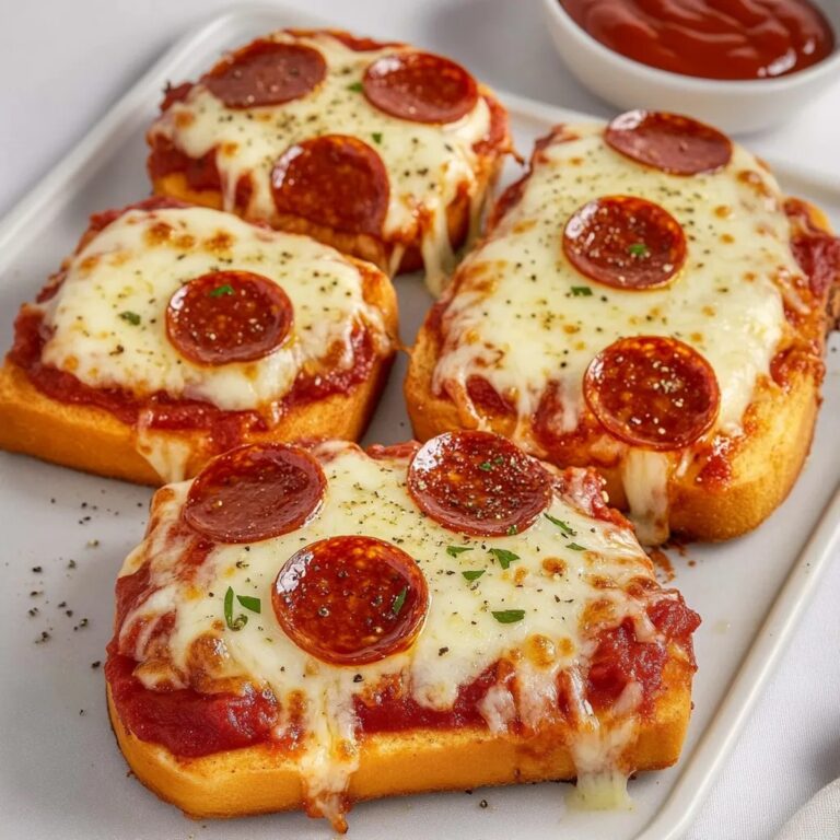 Texas Toast Garlic Bread Pizza Recipe