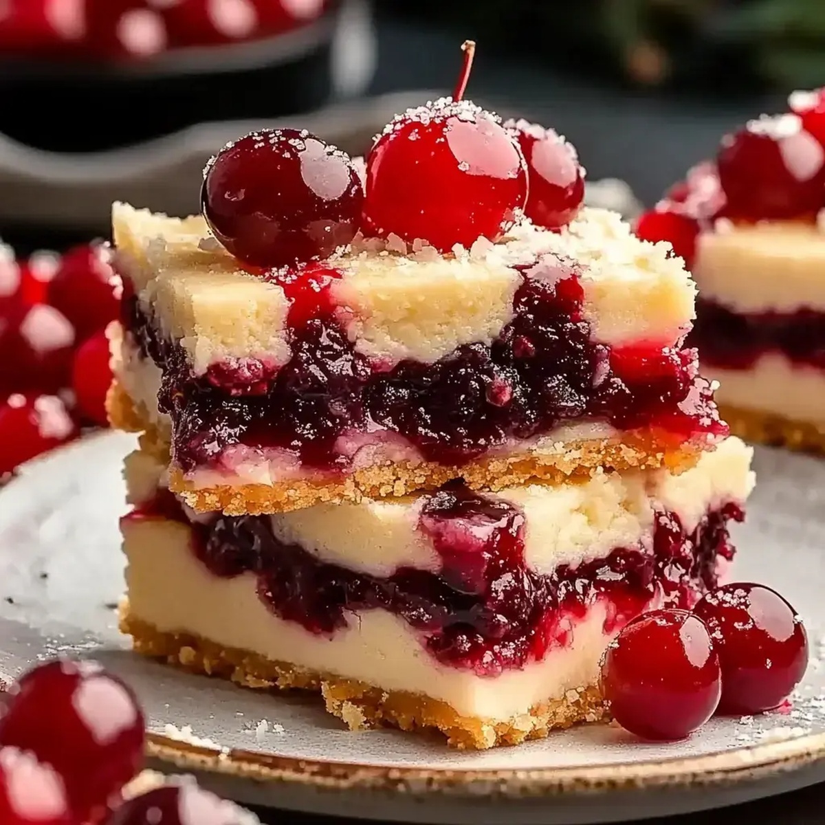 Cherry Cheesecake Bars Recipe