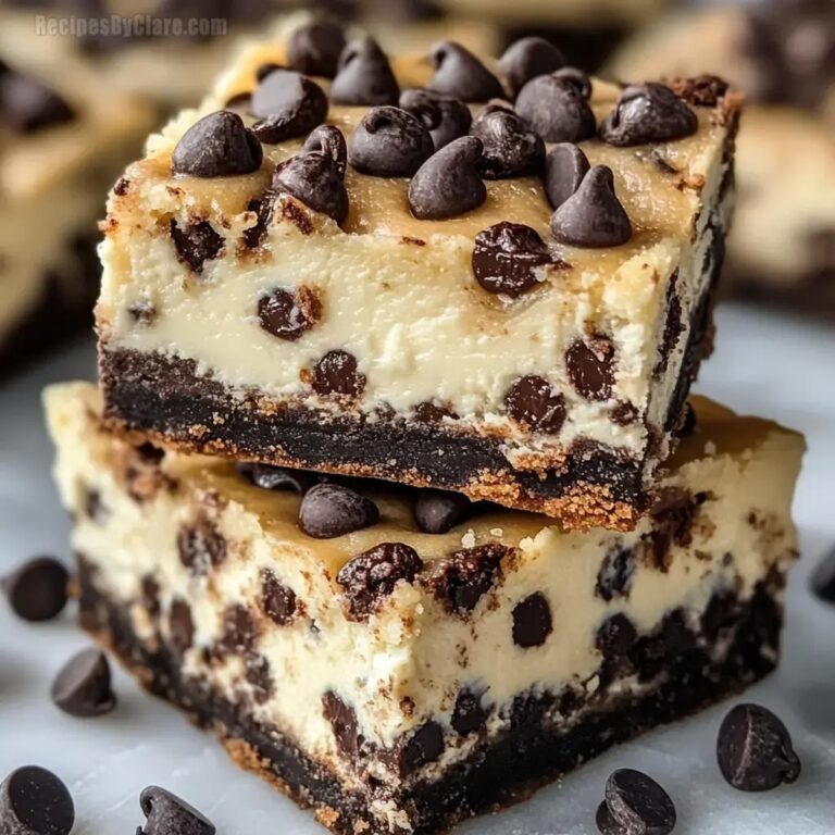 Chocolate Chip Cheesecake Bars Recipe