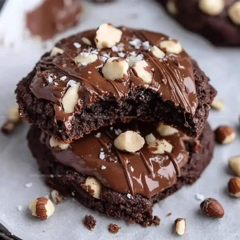 Nutella Stuffed Chocolate Cookies Recipe