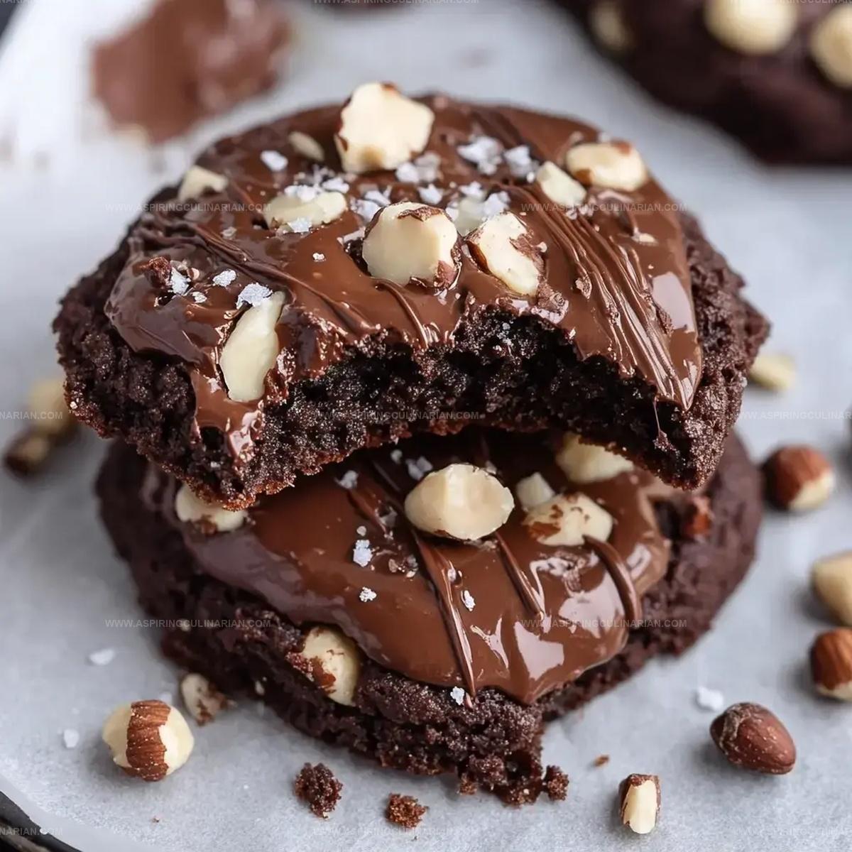 Nutella Stuffed Chocolate Cookies Recipe