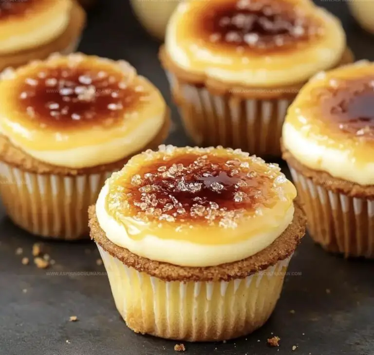 Creme Brulee Cheesecake Cupcakes Recipe