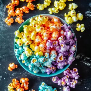 Candied Rainbow Popcorn Recipe