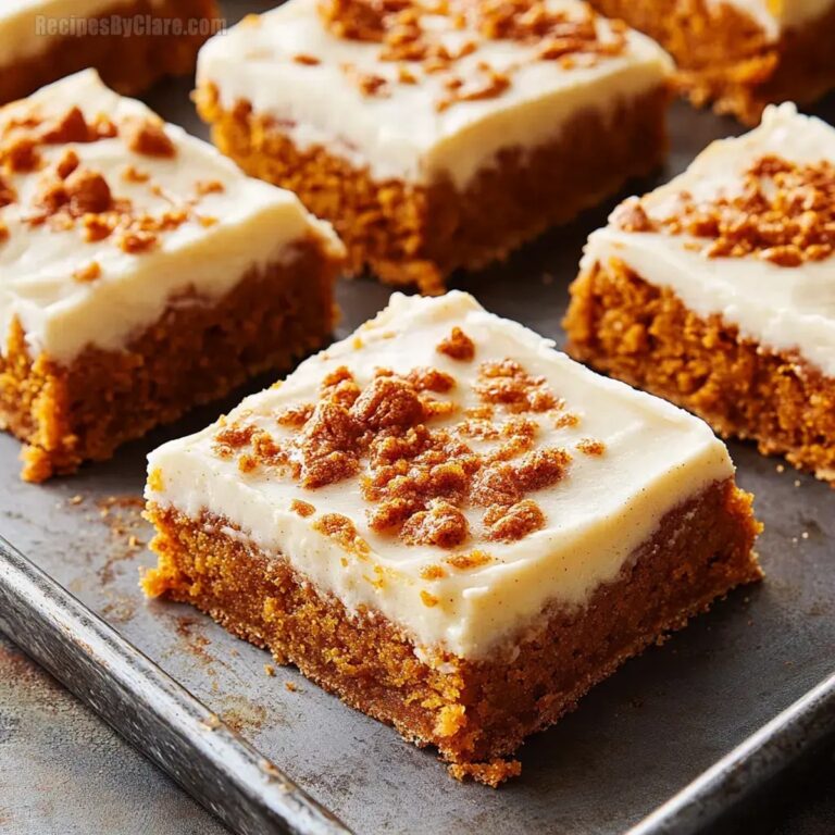 Pumpkin Bars With Cream Cheese Frosting Recipe