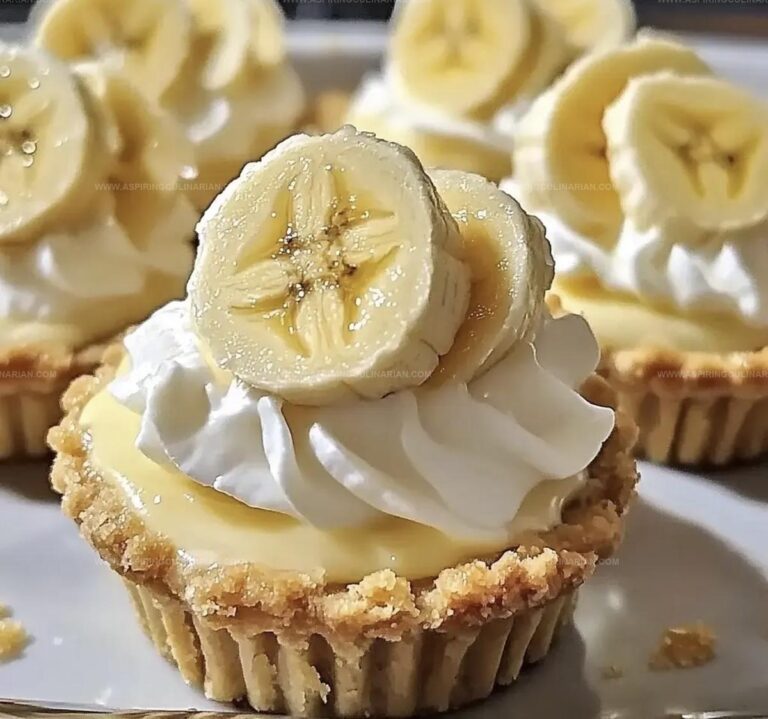 No Bake Mini Banana Cream Pies Recipe