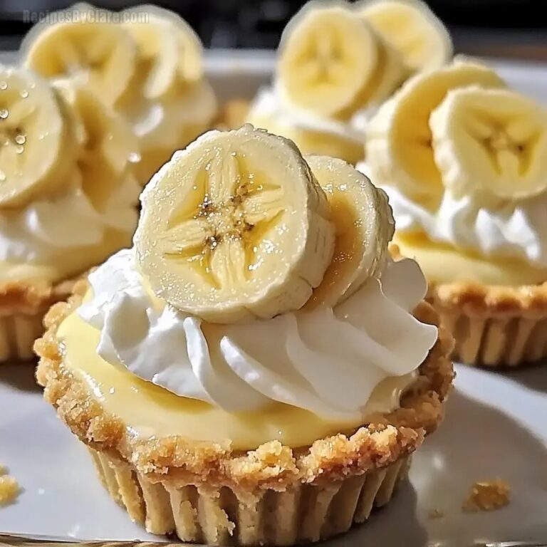 No Bake Mini Banana Cream Pies Recipe