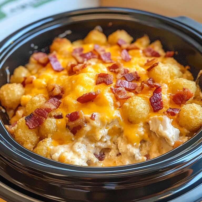 Crockpot Chicken Tater Tot Casserole Recipe