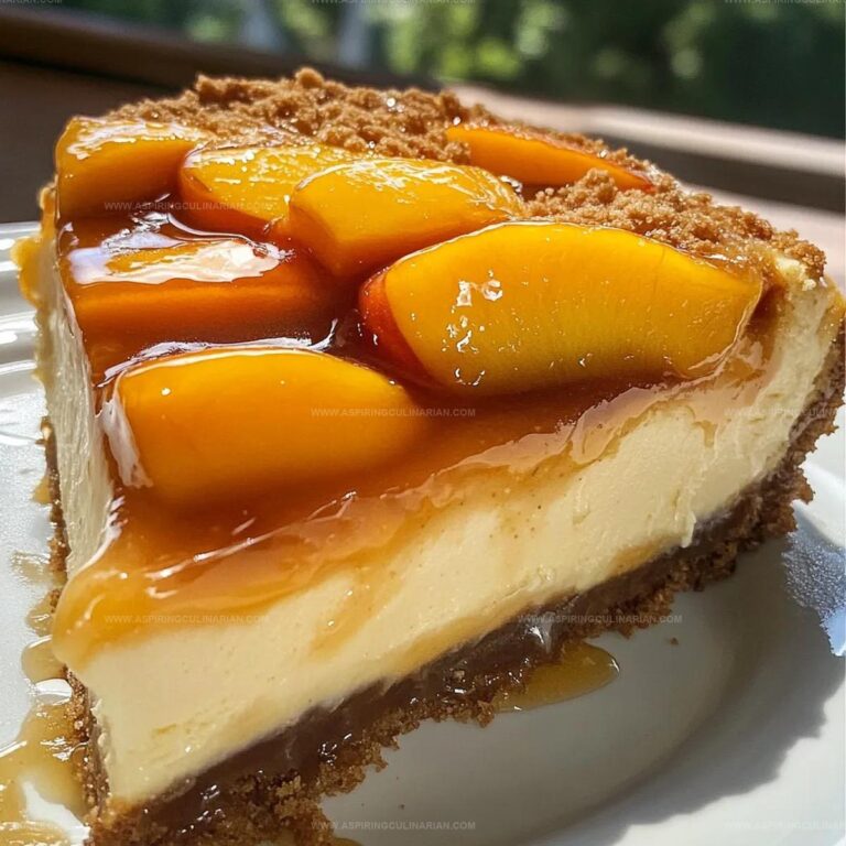 Easy Peach Cobbler Cheesecake Recipe