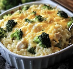 Broccoli Rice Cheese Chicken Casserole Recipe