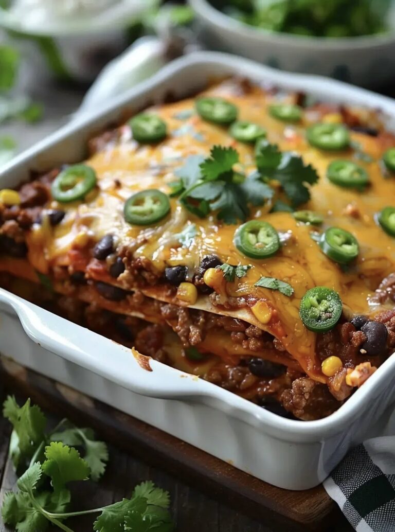 Beef Enchilada Casserole Recipe