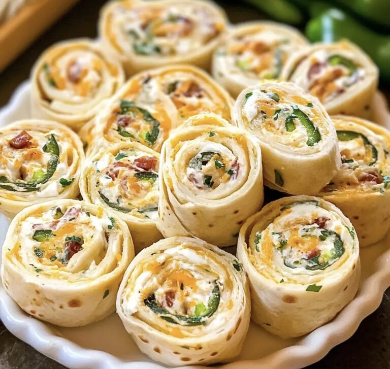 Jalapeno Popper Cream Cheese Pinwheels Recipe