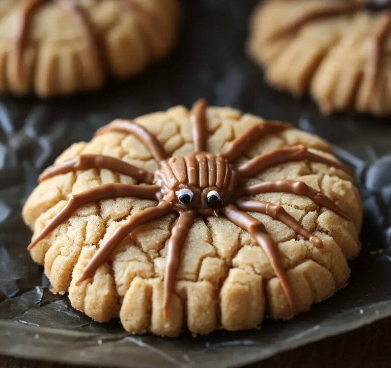 Peanut Butter Spider Cookies Halloween Recipe