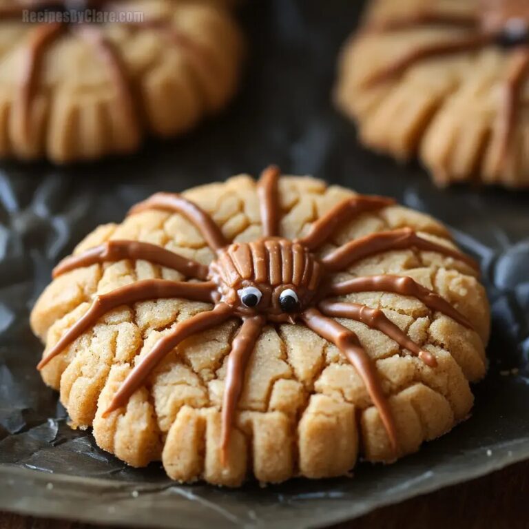 Peanut Butter Spider Cookies Halloween Recipe