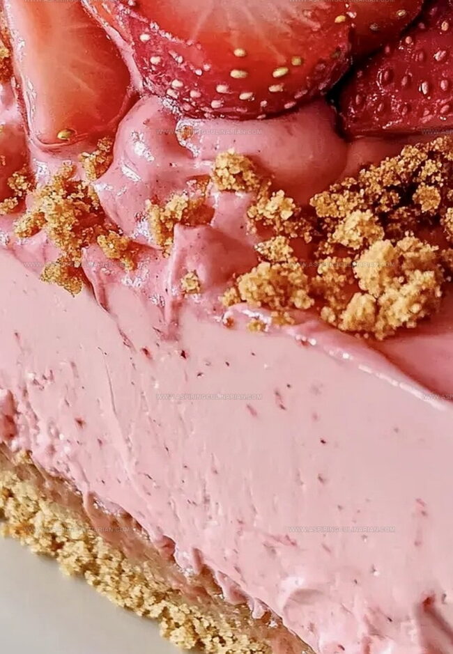 Instructions for That Perfect Strawberry Crunch Slice