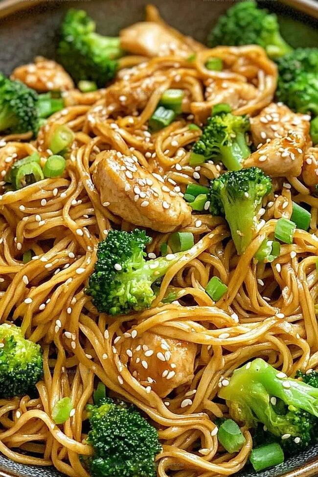 Pro Moves For Healthy Sesame Noodles Chicken Broccoli Success