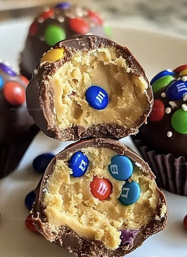Peanut Butter M&M's Truffles: Colorful Bites