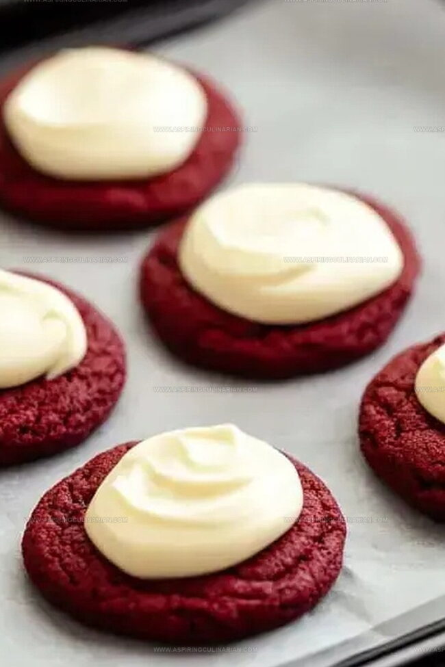 Red Velvet Cookies with Cream Cheese - Why Bake Them