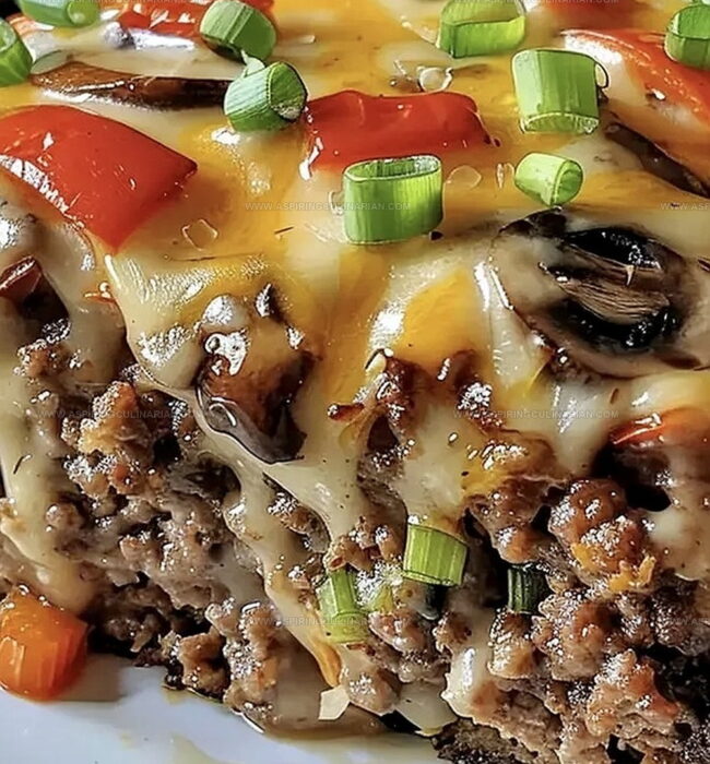 How to Bake Philly Cheesesteak Meatloaf