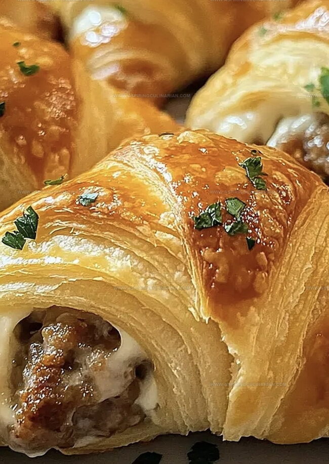 Sausage Cream Cheese Crescents - Savory, Cheesy Appetizers