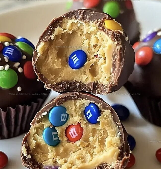 Make Peanut Butter M&M's Truffles Easily