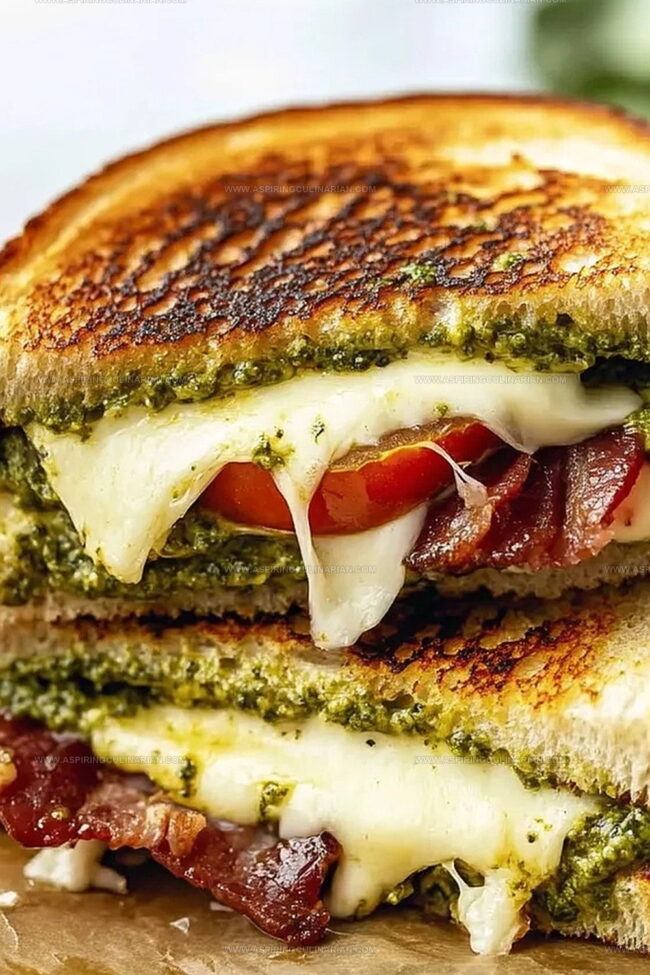 Tips For Crispy Pesto Grilled Cheese