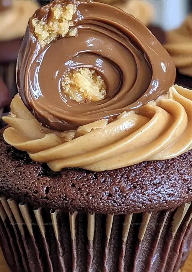 Volcano Cupcakes: Chocolate & Peanut Butter Blast