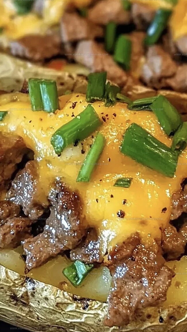 Philly Cheesesteak Baked Potato: Pure Comfort Mashup
