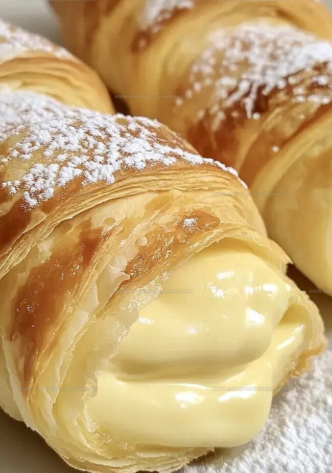 Italian Cream Stuffed Cannoncini for Sweet Celebrations