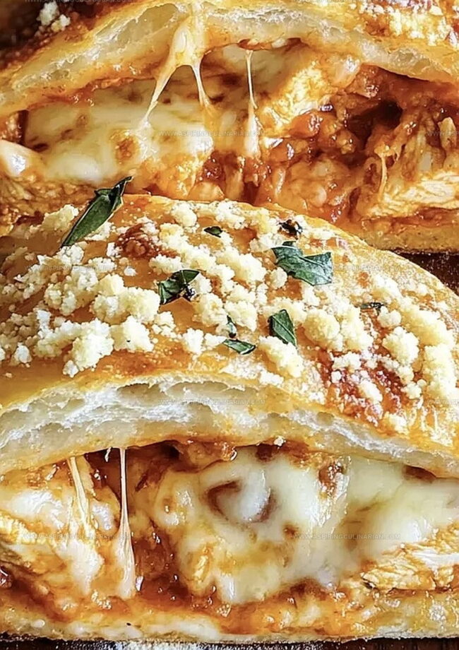Cheesy Chicken Parmesan Calzone Delight for Comfort Food Cravings