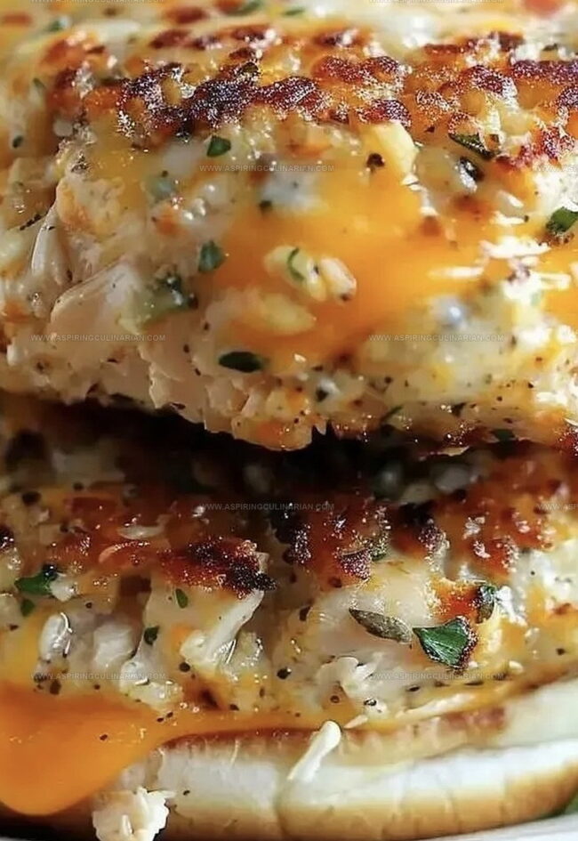 Cooking Ranch Cheddar Chicken Burgers at Home