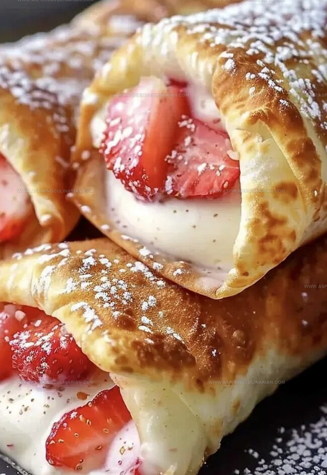 Cooking Strawberry Cheesecake Chimichangas at Home