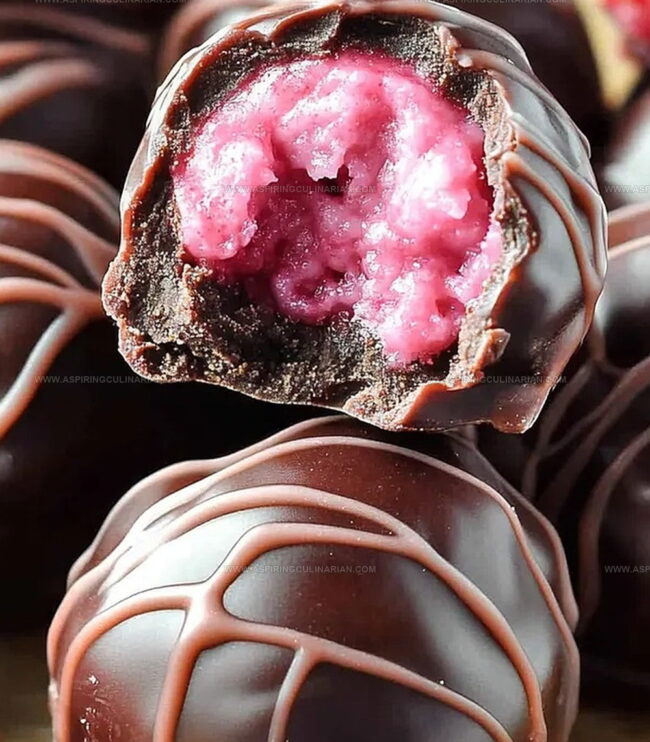 How to Serve Raspberry Cheesecake Truffles