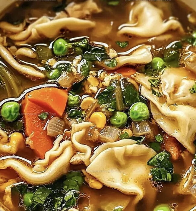 Potsticker Soup Preparation, Start to Finish