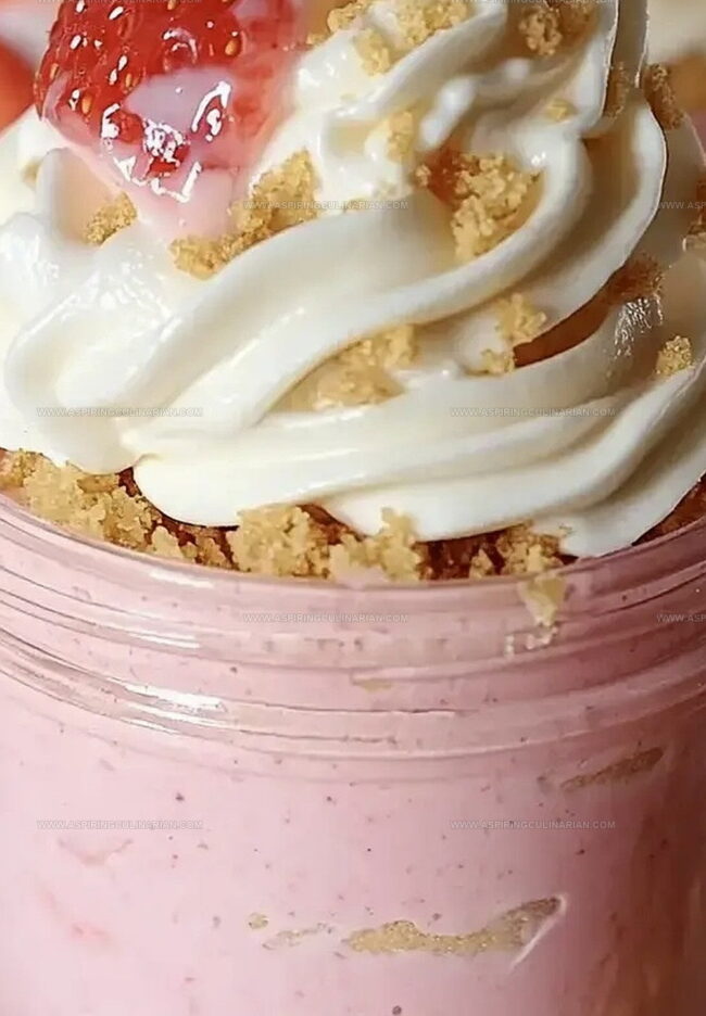 Stepwise Instructions for Pink Pudding Cheesecake Cups