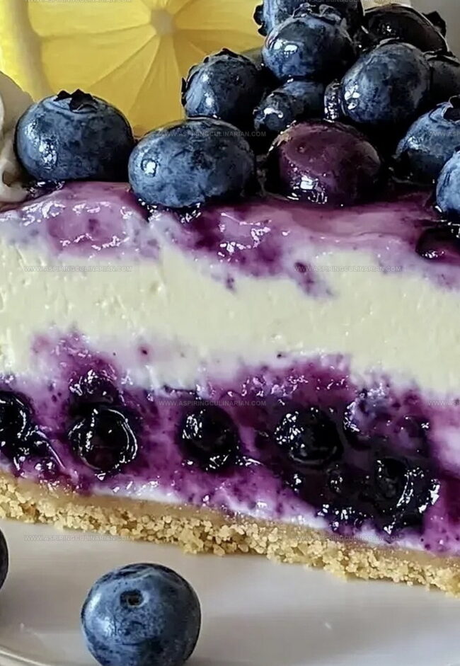 How to Prepare Lemon Blueberry Cheesecake in Slices