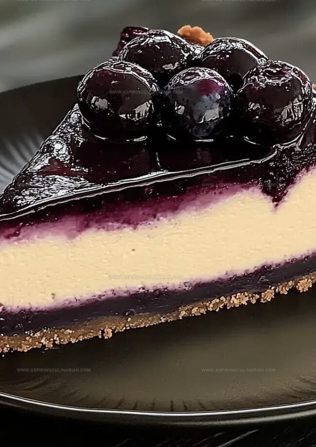 Blueberry Compote Cheesecake Is Bursting With Fresh Flavor