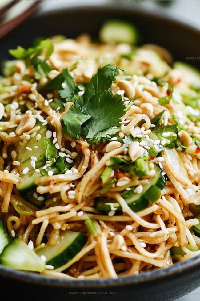 Tips to Master Spicy Peanut Cucumber Noodles