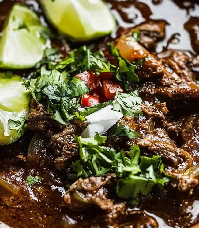 Serving Rich Beef Stew Warm