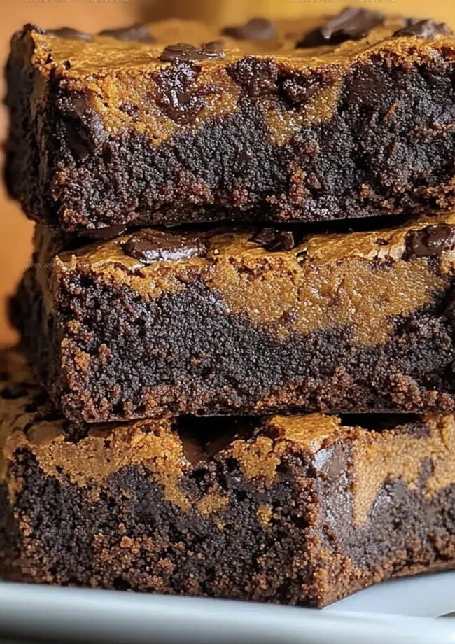 Pumpkin Swirl Brownies: Marble Magic Squares