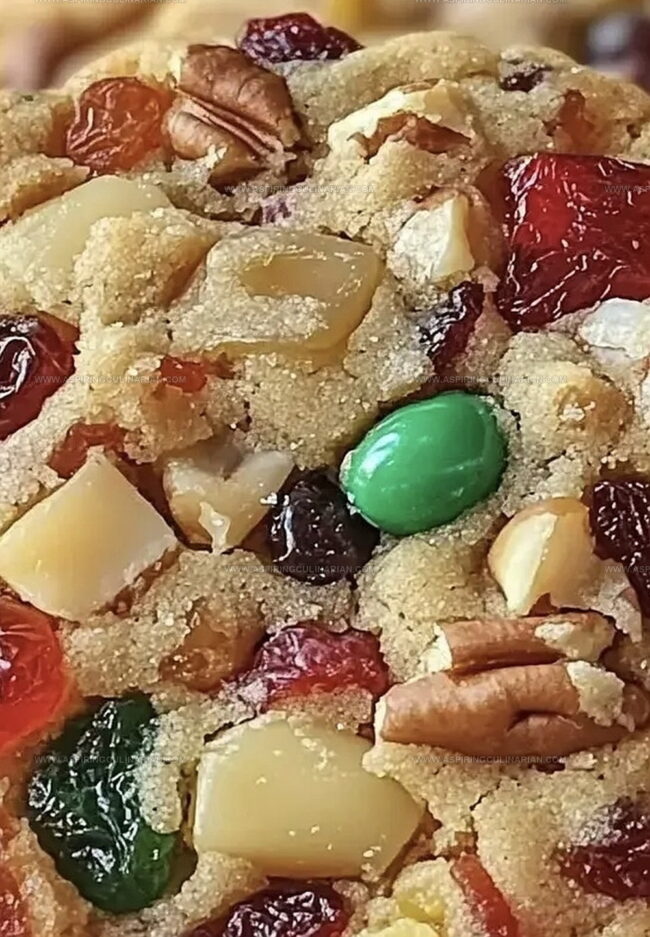 Instructions for Baking Festive Fruitcake Cookies