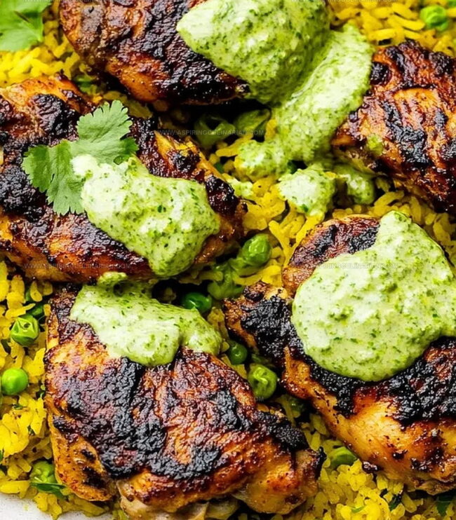 Chicken Rice Variations With Green Sauce