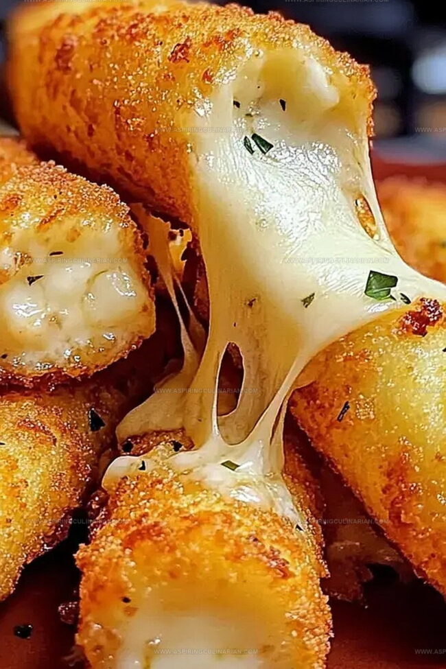 Ooey Gooey Mozzarella Sticks: Cheese Pull Dreams