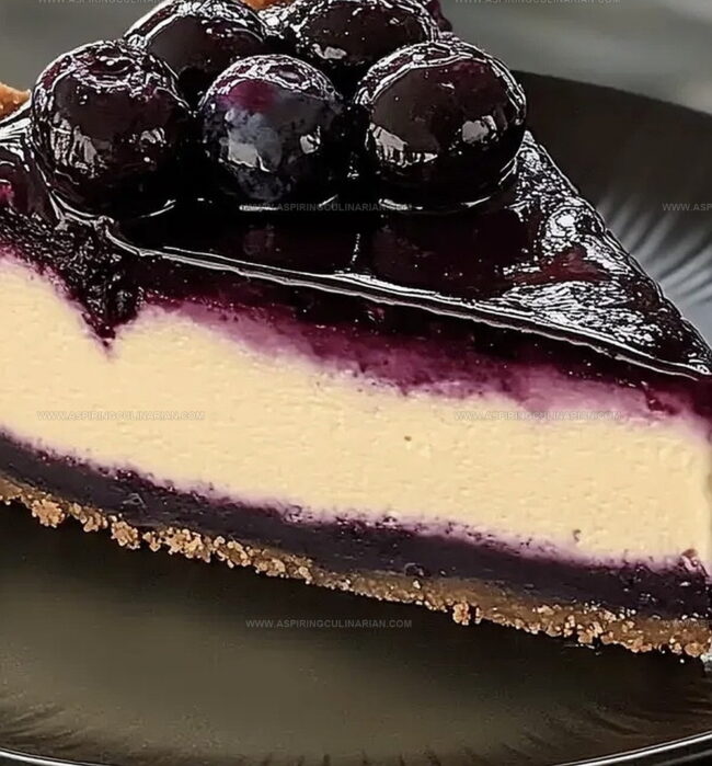 How to Create a Creamy Blueberry Compote Cheesecake