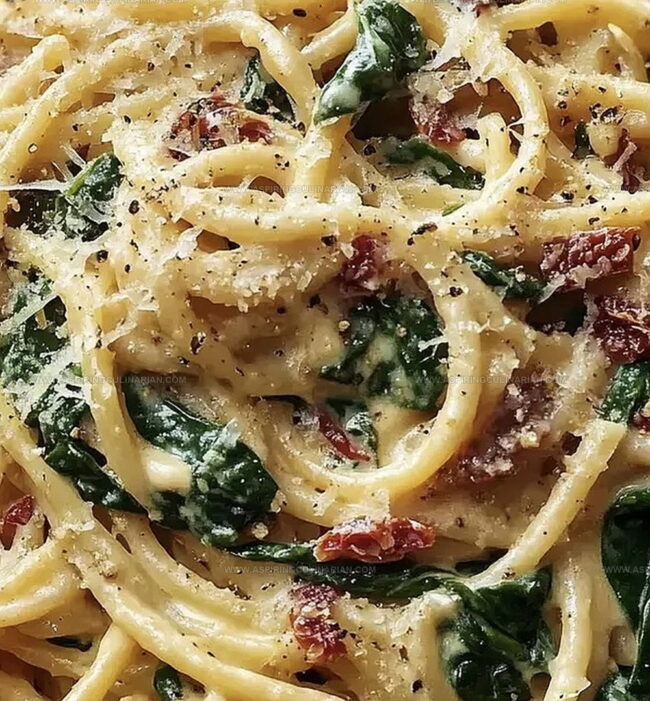 Steps to Prepare Spinach and Sun-Dried Tomato Pasta