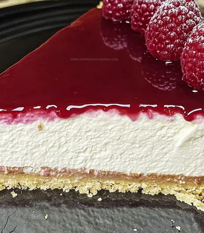 Serving Mexican Raspberry Cheesecake with Style