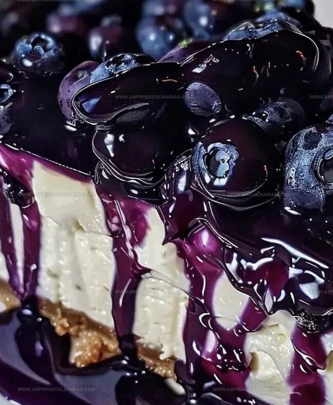 Make White Chocolate Blueberry Cheesecake