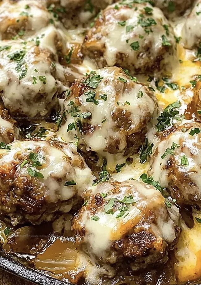 French Onion Meatballs - Hearty, Savory Comfort on a Plate