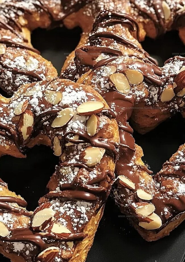 Chocolate Almond Puff Pastry Pretzel Hearts Sweet Details to Enjoy