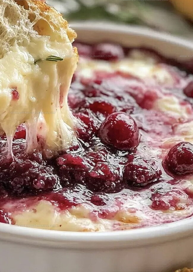 Why Everyone Loves This Cranberry Brie Honey Dip